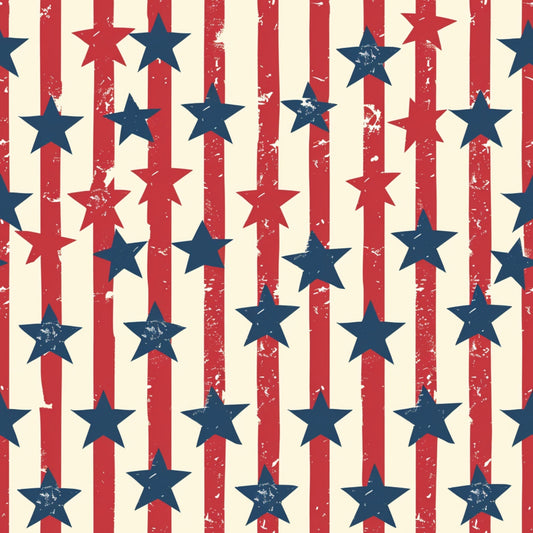 Liberty Stars Pattern 3 Minky Fabric
