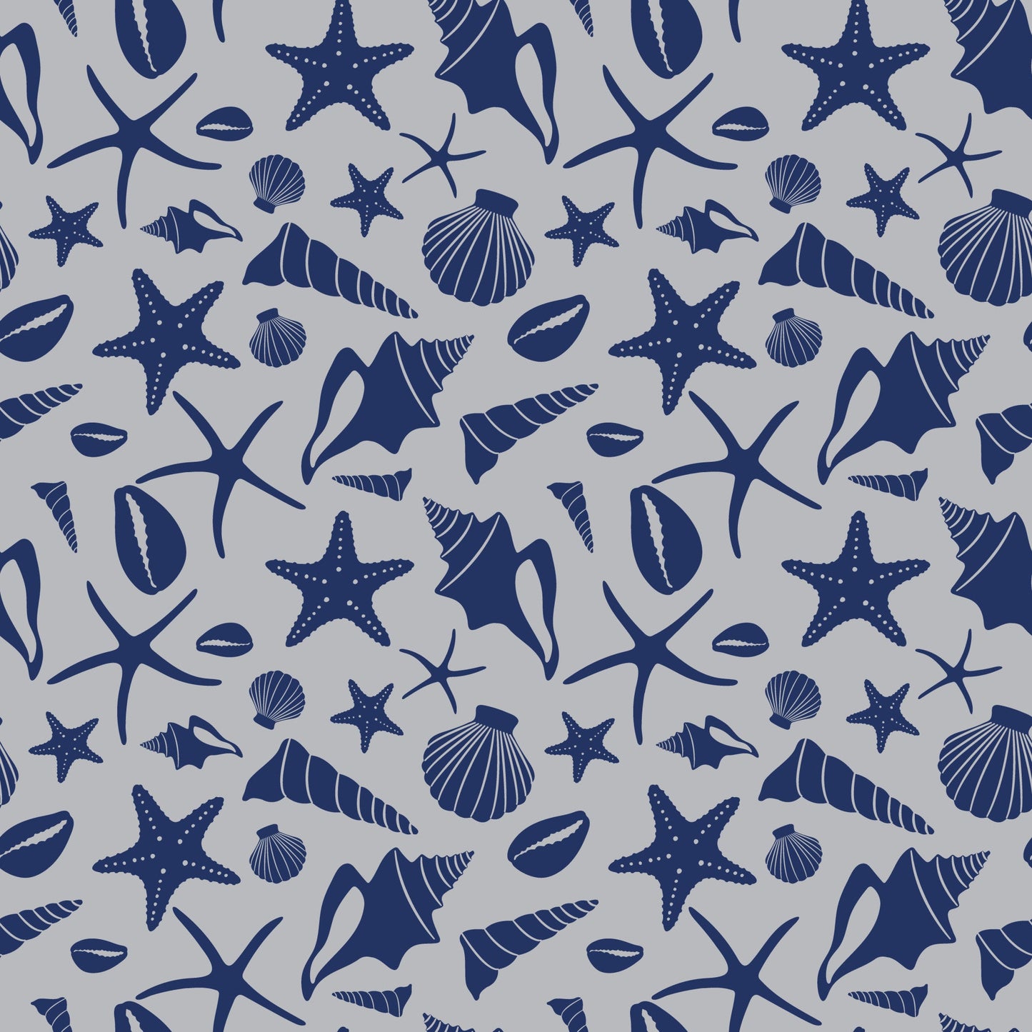 Boho Sea Shells Pattern 5 Quilting Cotton Fabric