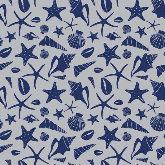 Boho Sea Shells Pattern 5 Quilting Cotton Fabric