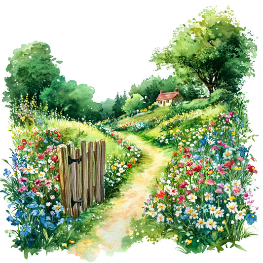 Spring Gardens Fabric Panel 1
