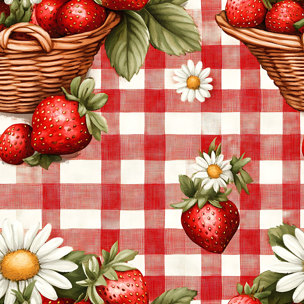 Berry Basket Charm Pattern 3 Minky Fabric