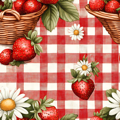 Berry Basket Charm Pattern 3 Minky Fabric