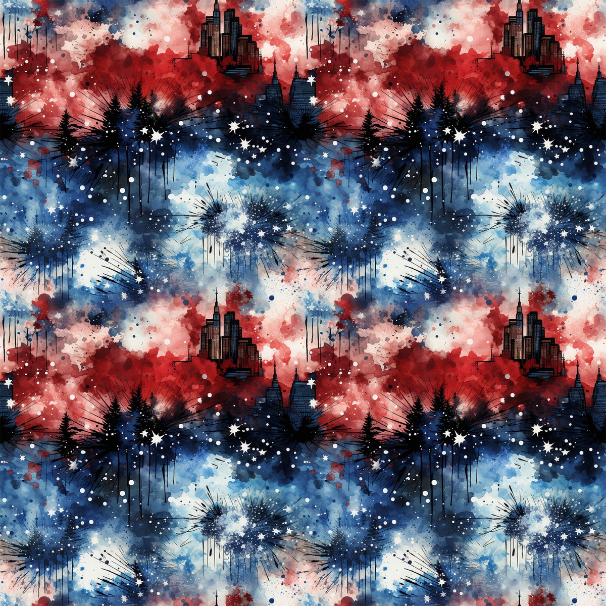 Liberty Skies Pattern 5 Minky Fabric