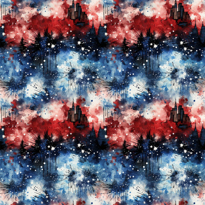 Liberty Skies Pattern 5 Minky Fabric