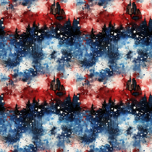 Liberty Skies Pattern 5 Minky Fabric