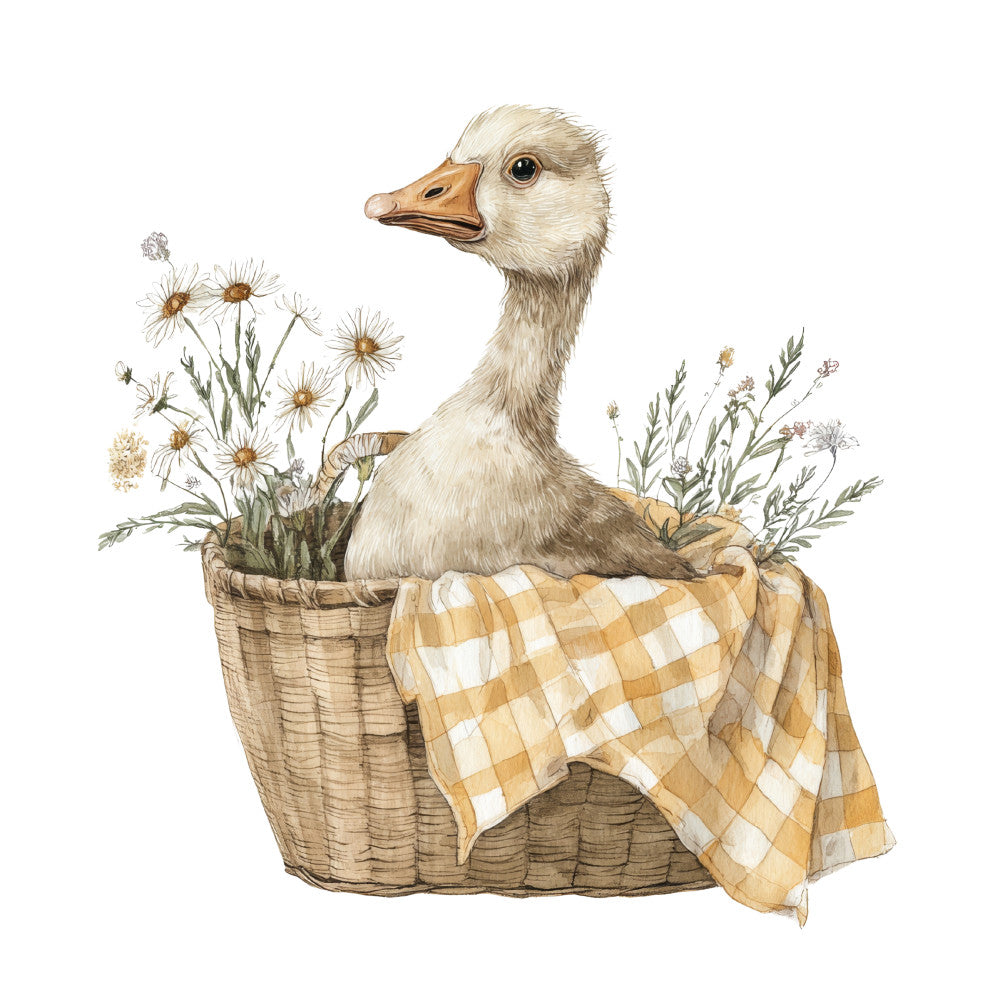 Vintage Silly Goose Fabric Panel 2