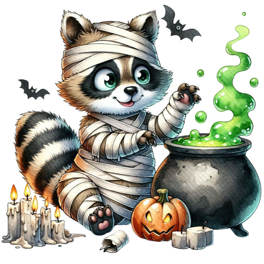 Halloween Wonder Animals Fabric Panel 115
