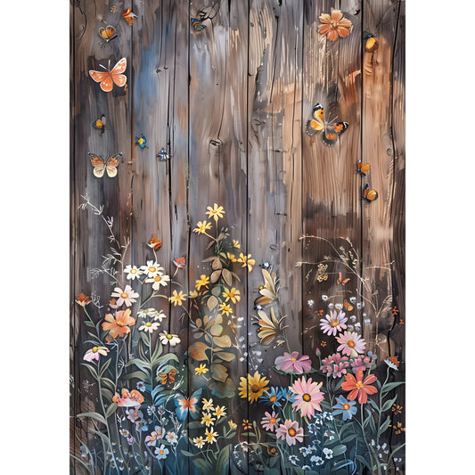 Rustic Butterfly Wall Art Fabric Panel 7