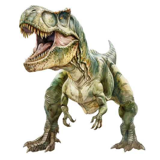 Watercolor Dinosaurs Fabric Panel 20