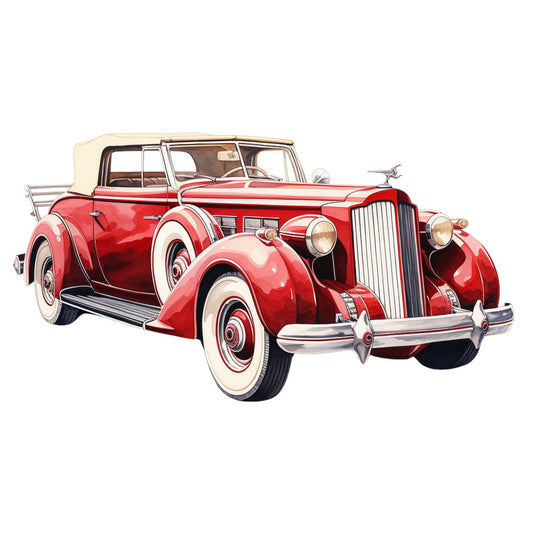 Vintage Cars Fabric Panel 17