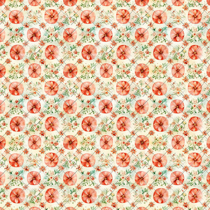Cottage Harvest Pattern 6 Minky Fabric