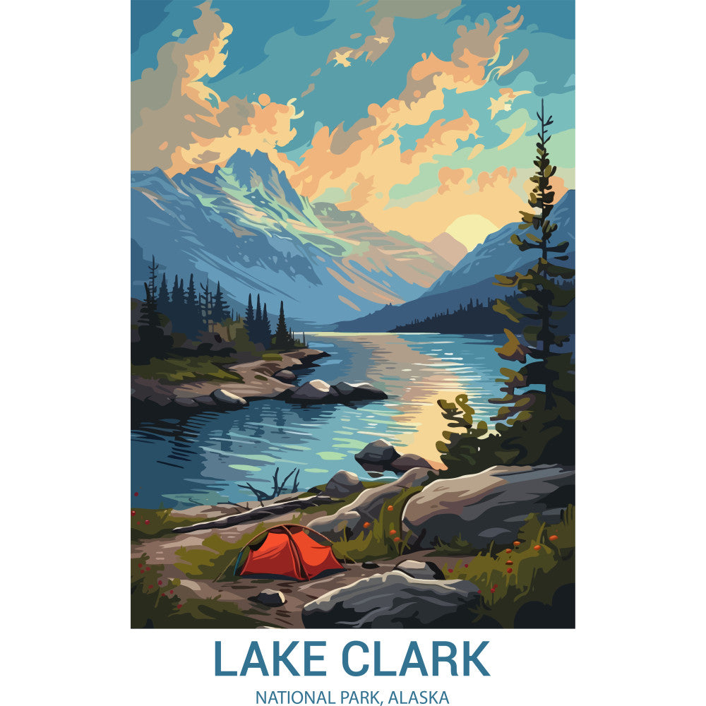 National Parks Posters Fabric Panel 60
