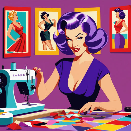 Pop Art Sewing Fabric Panel 61
