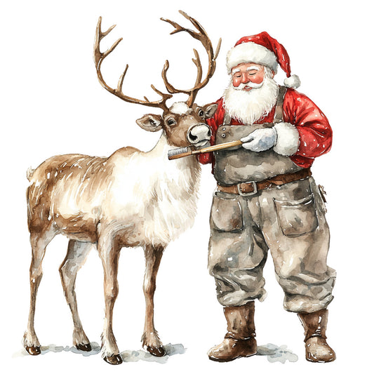 Santas Day Off Fabric Panel 32