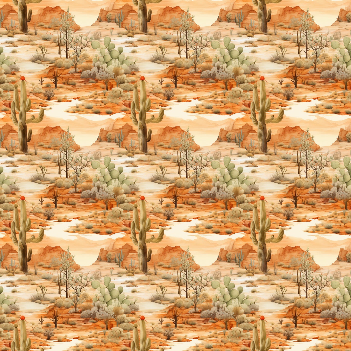 Desert Sunrise Pattern 4 Quilting Cotton Fabric