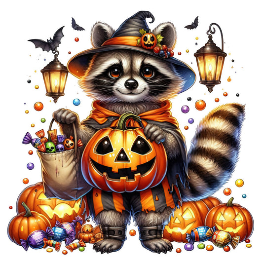Halloween Wonder Animals Fabric Panel 91