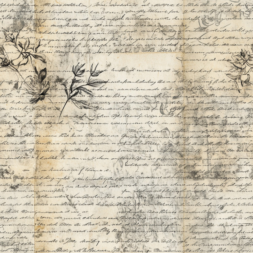 Gilded Forgotten Correspondence Pattern 10 Minky Fabric