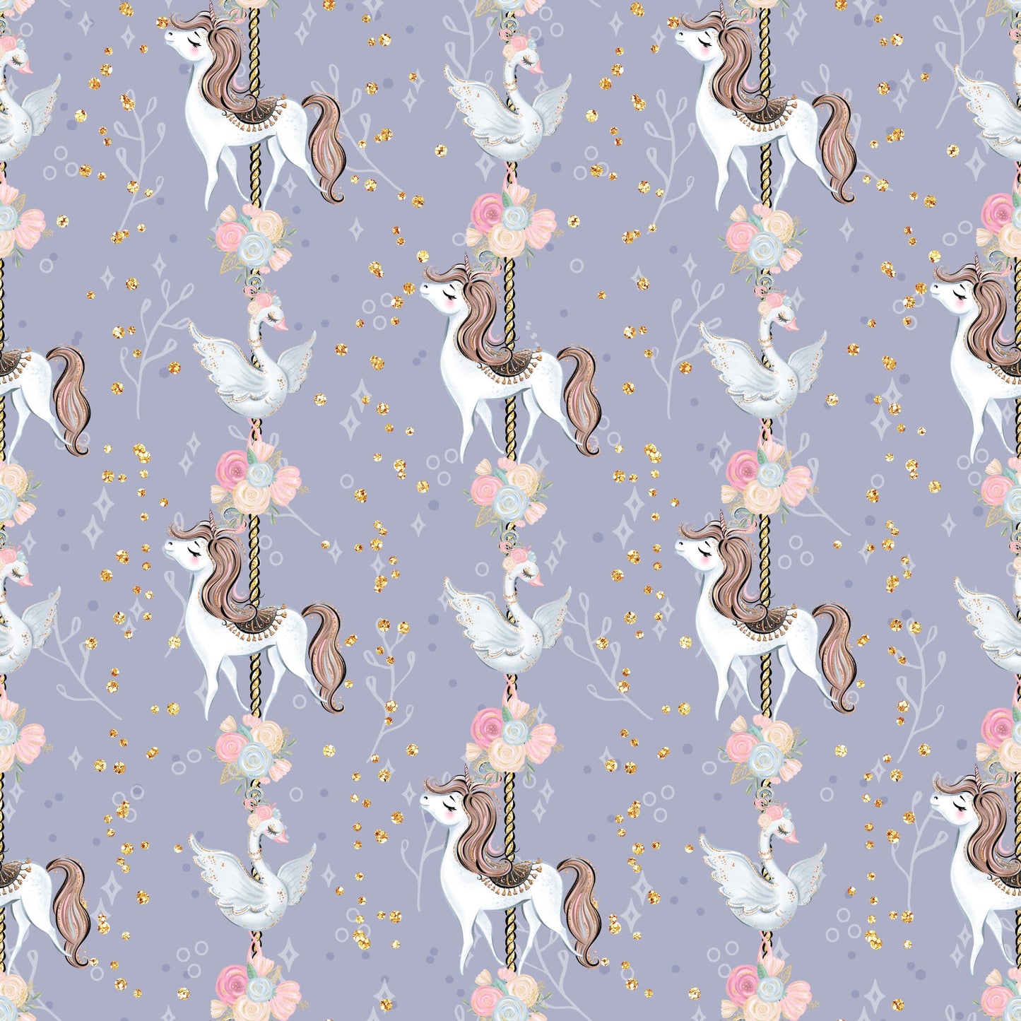 Sweet Ballerina Pattern 8 Quilting Cotton Fabric