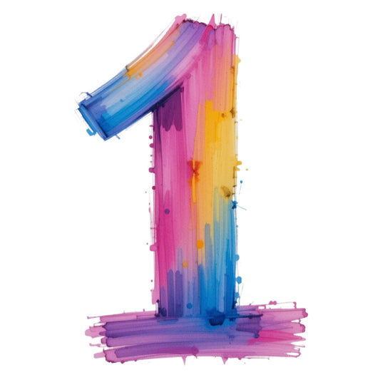Brushstroke Alphabet Fabric Panel 33