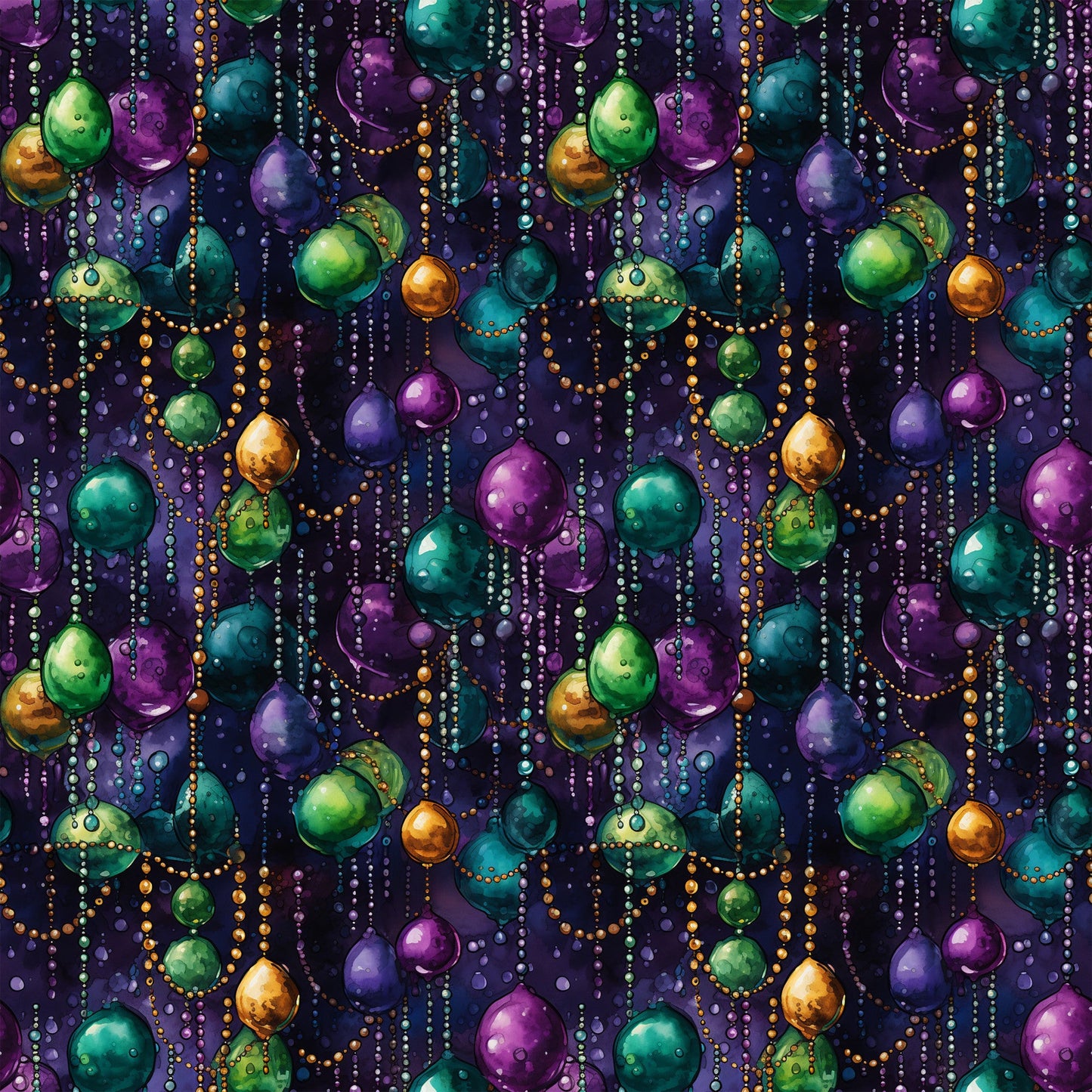 French Quarter Mardi Gras Pattern 7 Quilting Cotton Fabric