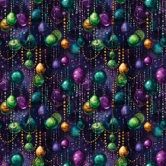 French Quarter Mardi Gras Pattern 7 Quilting Cotton Fabric