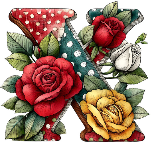 Wedding Alphabet Fabric Panel 15