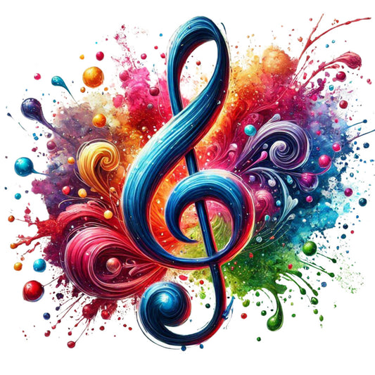 Musical Notes Fabric Panel 8