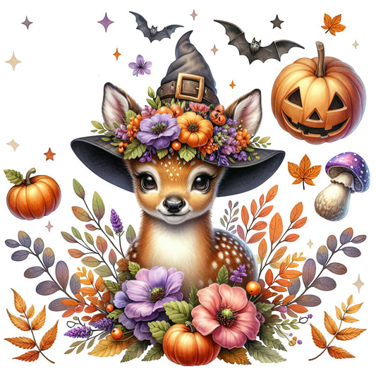 Halloween Wonder Animals Fabric Panel 103