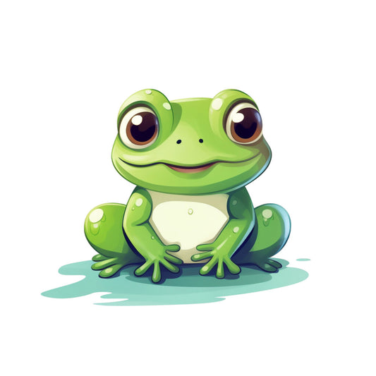 Cartoon Frogs Fabric Panel 17