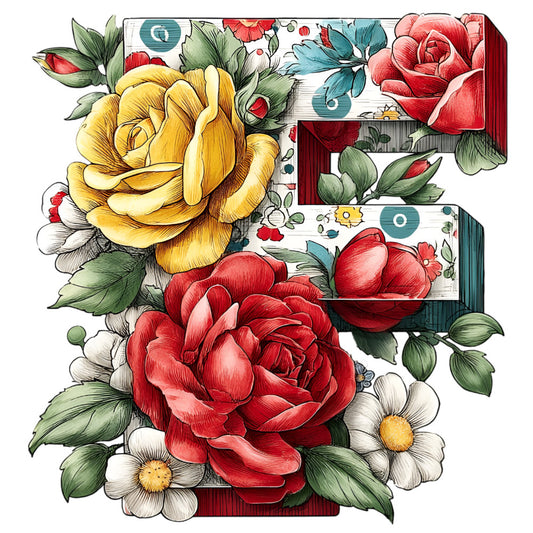 Wedding Alphabet Fabric Panel 11