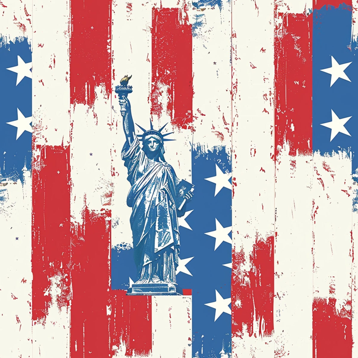 Liberty Stars Pattern 8 Minky Fabric