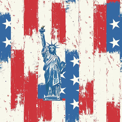 Liberty Stars Pattern 8 Minky Fabric
