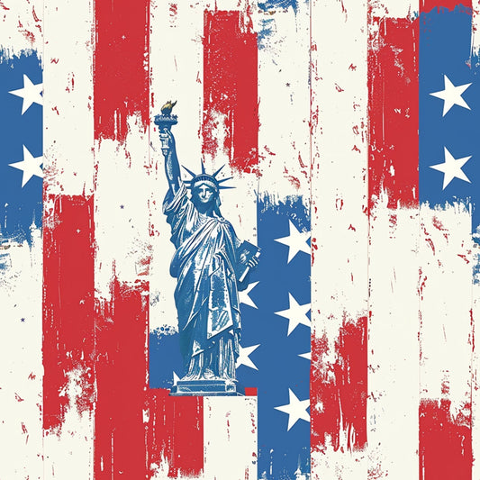 Liberty Stars Pattern 8 Minky Fabric