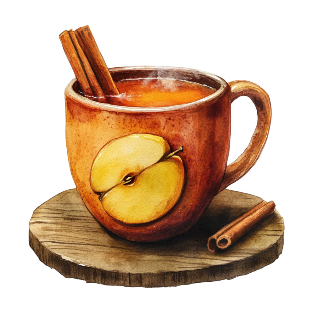 Watercolor Christmas Scene Fabric Panel 4