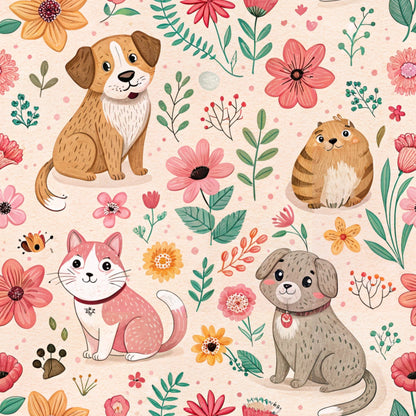 Blossom Buddies Pattern 7 Minky Fabric