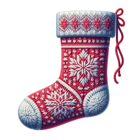 Cartoon Christmas Stockings Fabric Panel 5