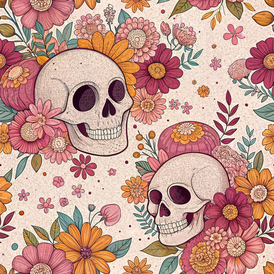 Retro Halloween Pattern 16 Quilting Cotton Fabric