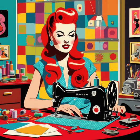 Pop Art Sewing Fabric Panel 65