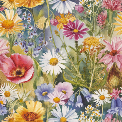 Painted Meadow Pattern 23 Minky Fabric