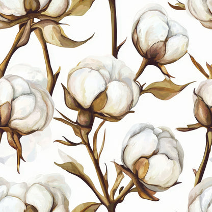 Ivory Boll Harvest Pattern 4 Minky Fabric