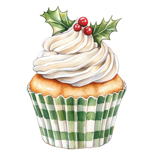 Green Christmas Fabric Panel 8