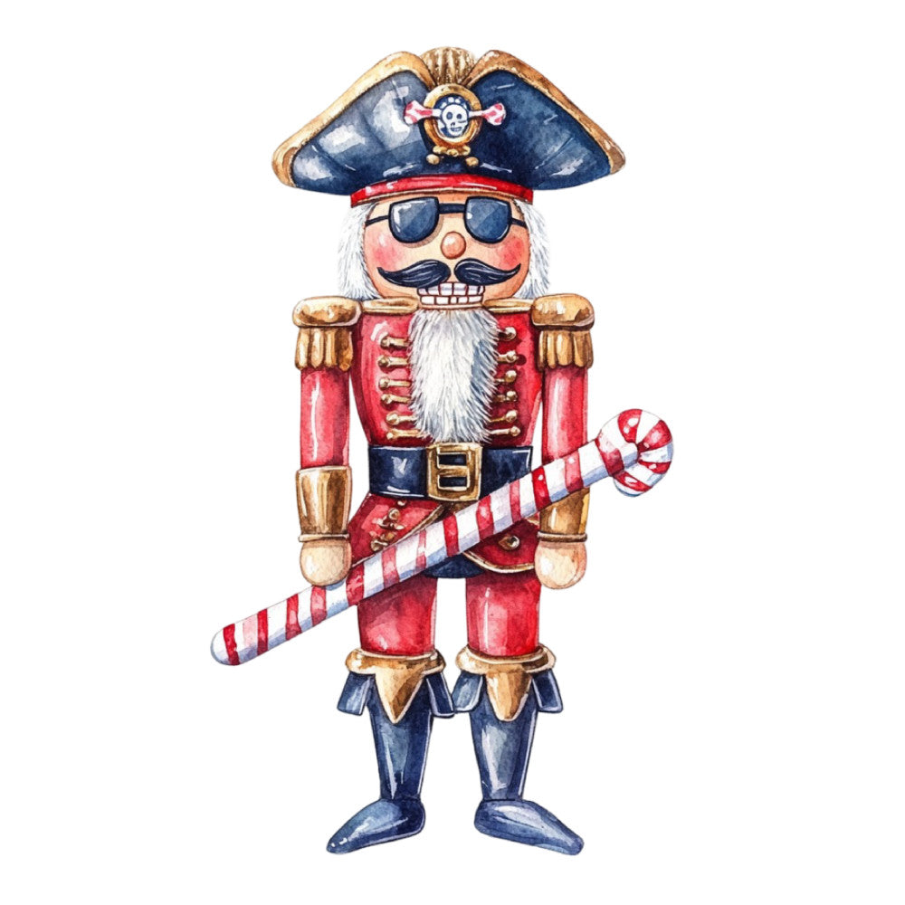 Classic Christmas Nutcrackers Fabric Panel 22