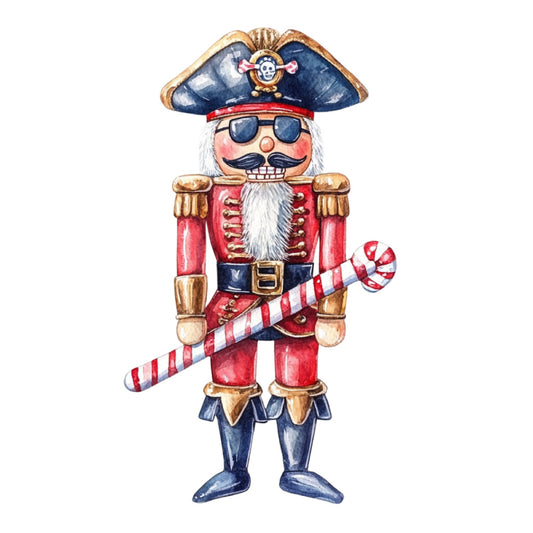 Classic Christmas Nutcrackers Fabric Panel 22
