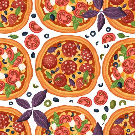 Pizza Pattern 7 Quilting Cotton Fabric