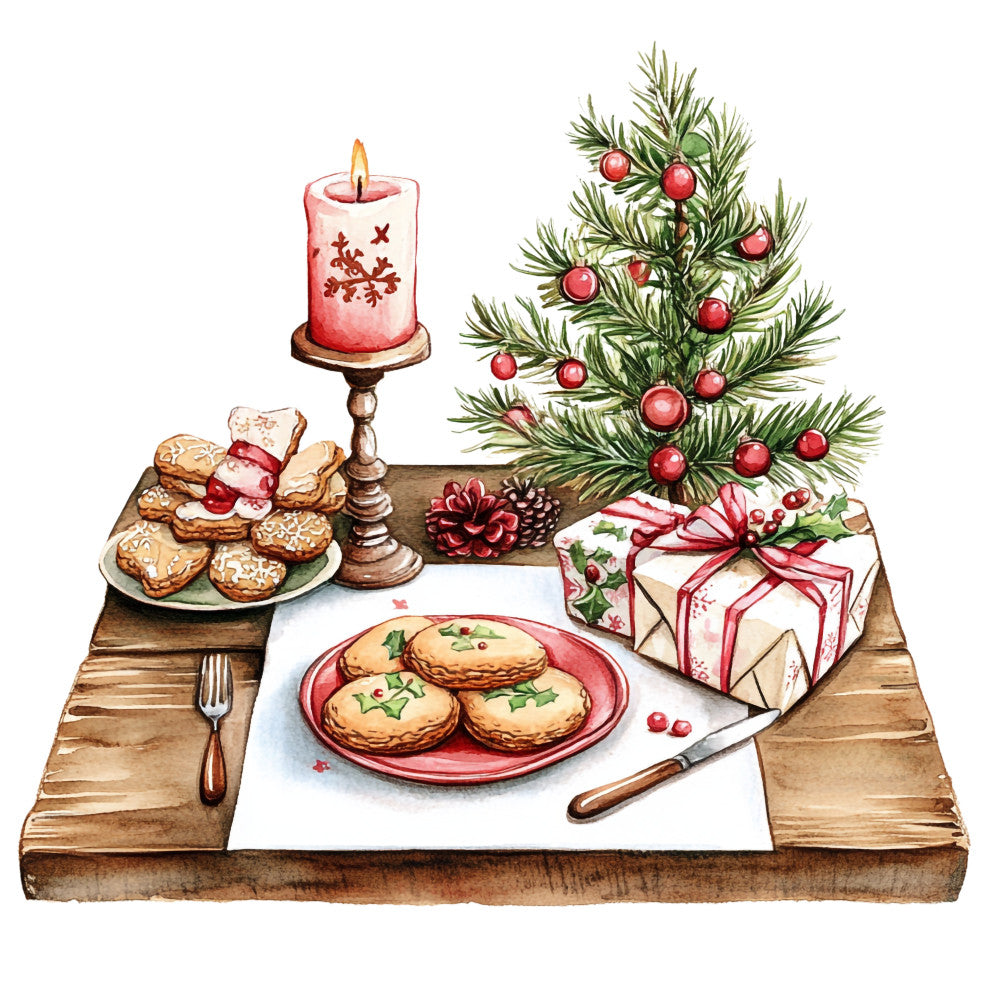 Rustic Christmas Fabric Panel 37