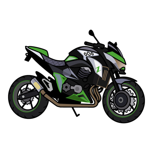 Cartoon Motorcycles Fabric Panel 4