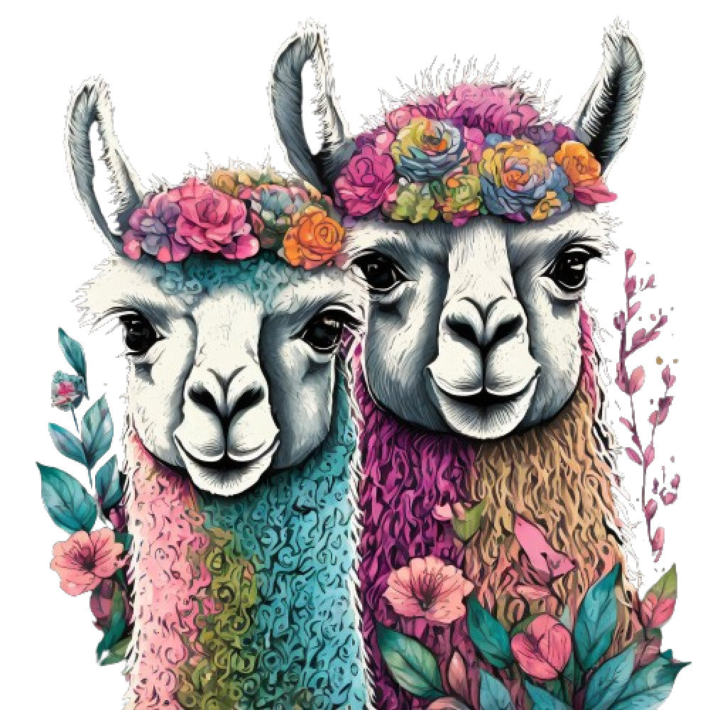 Llama Friends Fabric Panel 14