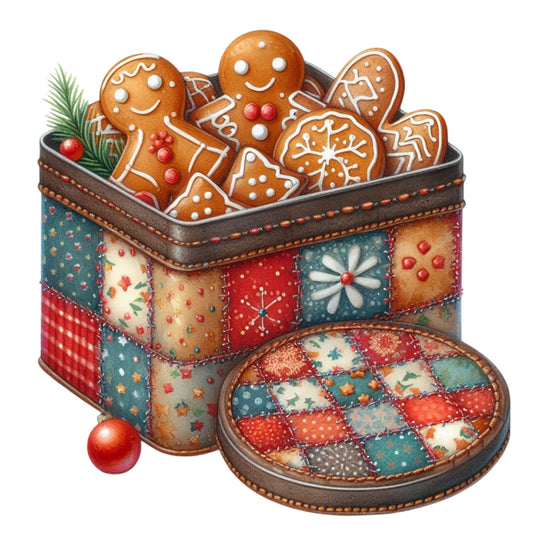 Christmas Patchwork Fabric Panel 12