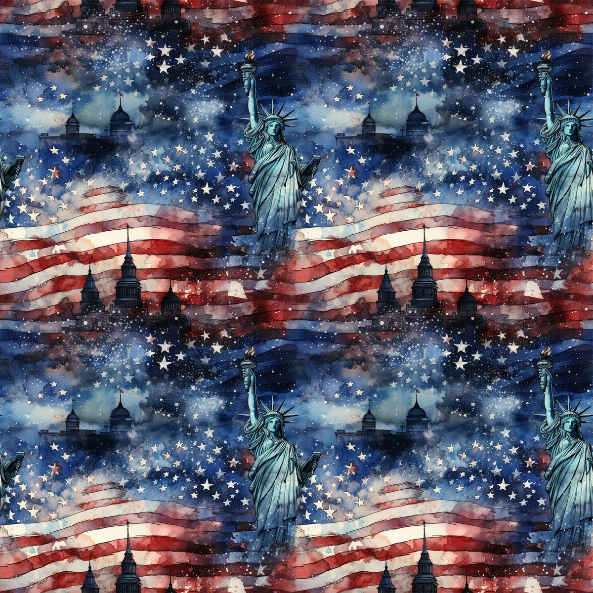 Liberty Skies Pattern 1 Minky Fabric