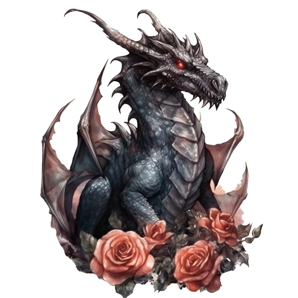 Gothic Dragons Fabric Panel 16